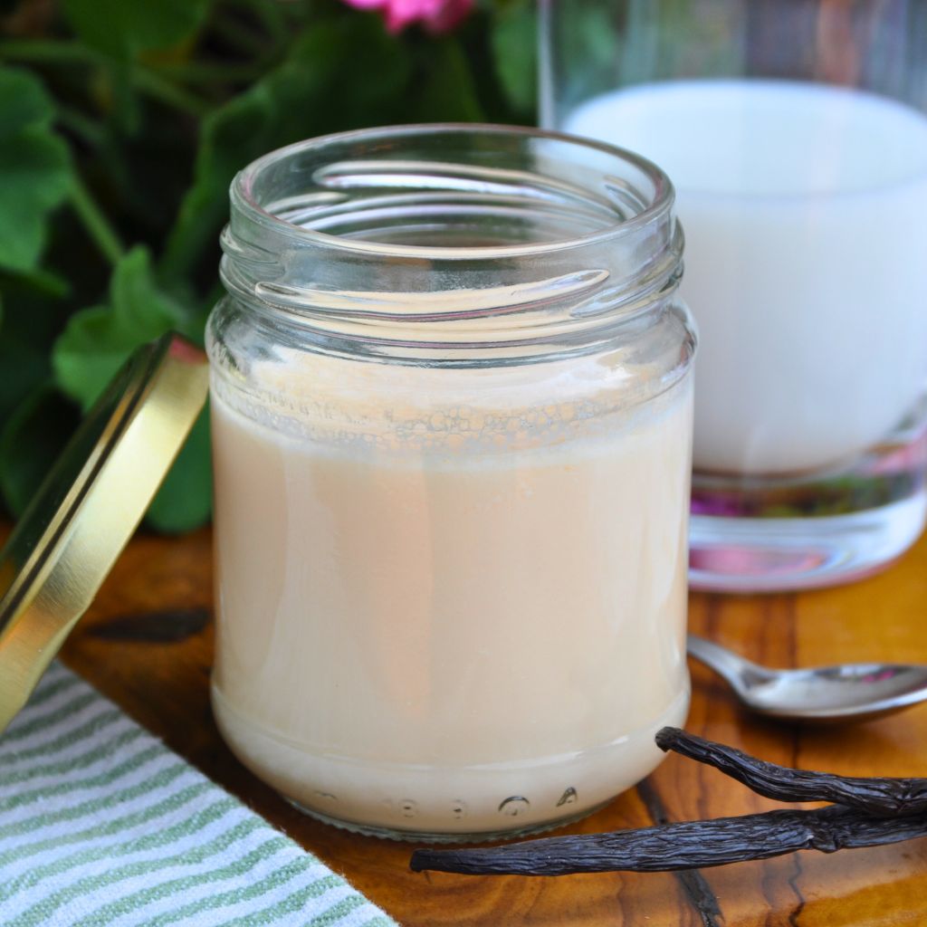 Budino alla vaniglia artigianale con latte di capra fresco Tera Nostra