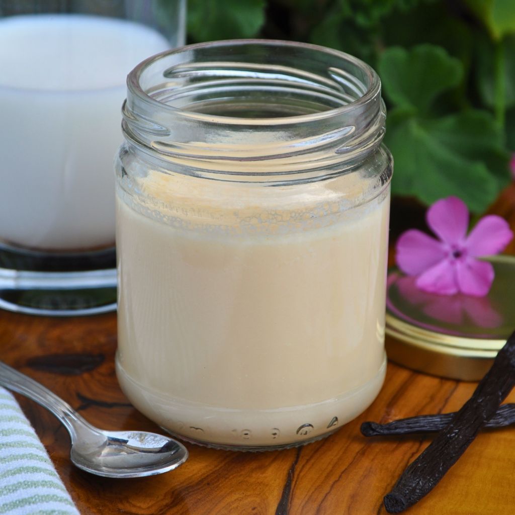 Budino alla vaniglia artigianale con latte di capra fresco Tera Nostra